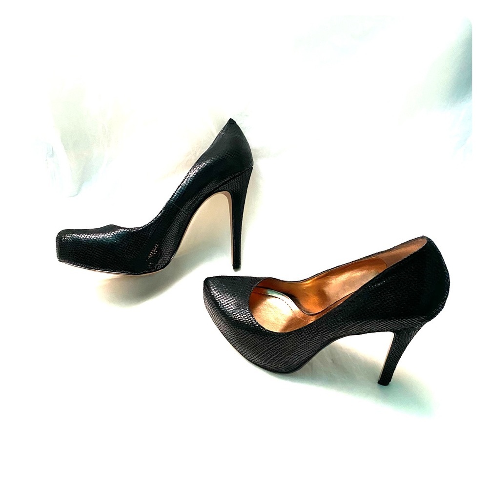 BCBGeneration Snake Skin Leather Pumps